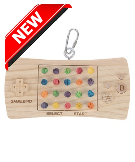 Game Pad Controller Wood and Cork Parrot Toy